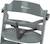 Chaise haute bébé en bois avec tablette timba Warm gray+White 3 - vertbaudet enfant 
