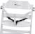 Chaise haute bébé en bois avec tablette timba Warm gray+White 7 - vertbaudet enfant 