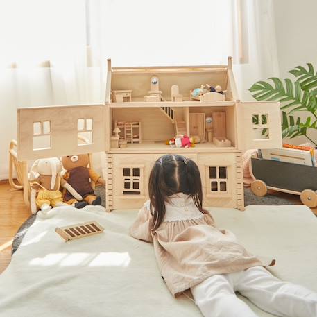 Maison de poupées victorienne Beige 5 - vertbaudet enfant 