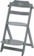 Chaise haute bébé en bois avec tablette timba Warm gray+White 2 - vertbaudet enfant 