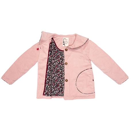 Veste rétro velours     col marin  charlotte Rose pâle noir 4 - vertbaudet enfant 