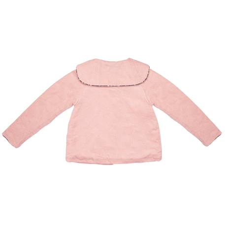 Veste rétro velours     col marin  charlotte Rose pâle noir 6 - vertbaudet enfant 