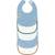 Lot de 5 bavoirs en éponge imperméable Bleu+Jaune/bleu+Rose 3 - vertbaudet enfant 