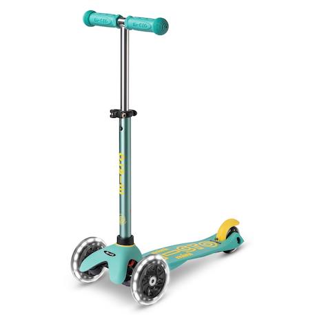 Trottinette 3 roues mini micro deluxe  led Bleu nuit+Rose+Rouge+Vert d'eau+Vert menthe+Violet 25 - vertbaudet enfant 