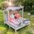 Double chaise longue en bois massif fsc® + 4 coussins et pare soleil Gris / motif étoiles 5 - vertbaudet enfant 