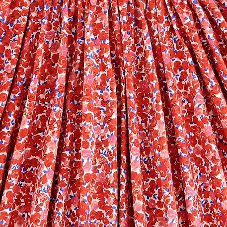 Robe qui tourne   fleurie   hepburn Rouge bleu marine 2 - vertbaudet enfant 