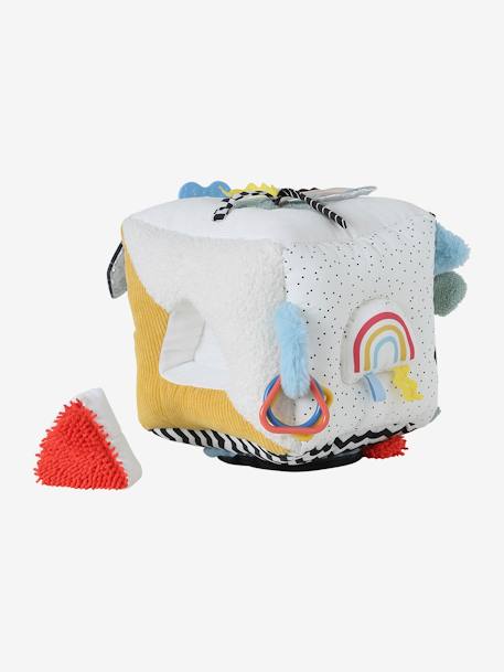 Lot de 3 cubes d'éveil en tissu Ours - Petit déj Mercredi et Patati