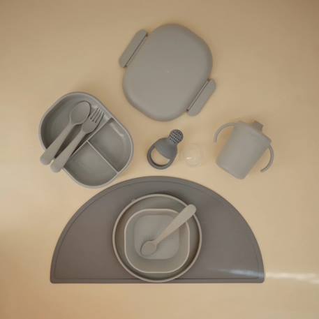 Lunchbox Ecru+Gris 9 - vertbaudet enfant 