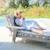 Chaise longue en bois massif fsc® avec 2 coussins Gris 2 - vertbaudet enfant 