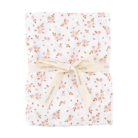 Maxi lange gaze de coton bio Fleurs roses 1 - vertbaudet enfant 