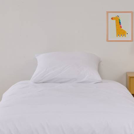 Taie d'oreiller unie percale de coton Blanc 2 - vertbaudet enfant 