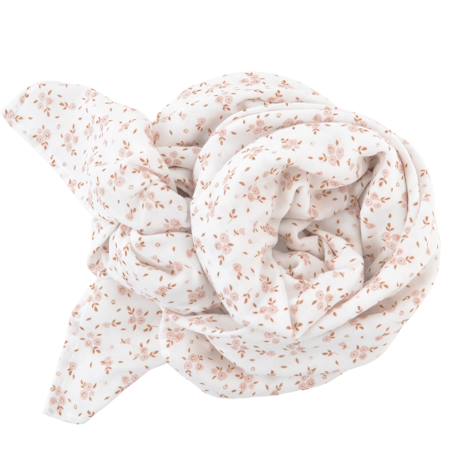 Maxi lange gaze de coton bio Fleurs roses 2 - vertbaudet enfant 