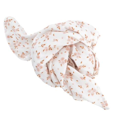 Lot de 3 langes gaze de coton bio Fleurs roses 3 - vertbaudet enfant 