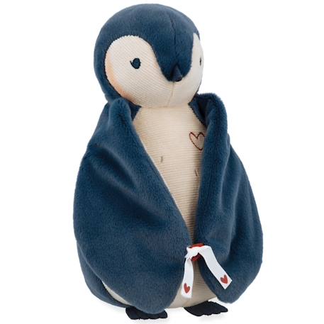 Peluche enregistreuse vocale et bruits blancs manchot bleu (25 cm) Bleu+Rose 2 - vertbaudet enfant 