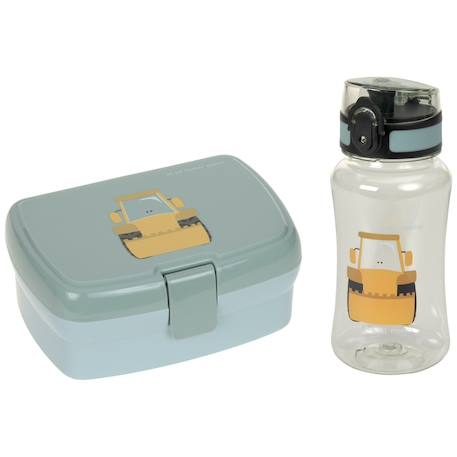 Lunch set boìte à goûter et gourde tiny drivers pompier (0,46 l) Olive 1 - vertbaudet enfant 