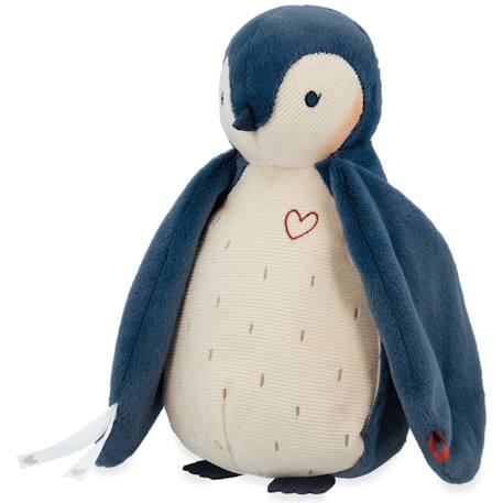 Peluche enregistreuse vocale et bruits blancs manchot bleu (25 cm) Bleu+Rose 1 - vertbaudet enfant 