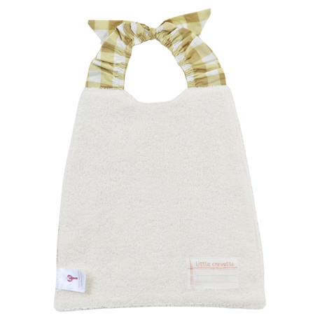 Bavoir élastiqué coton bio Vichy tilleul 3 - vertbaudet enfant 