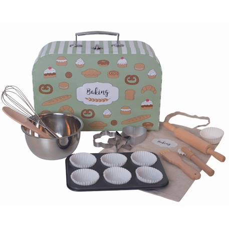 Set de pâtisserie Multicolore+Rose, noir, bleu 1 - vertbaudet enfant 