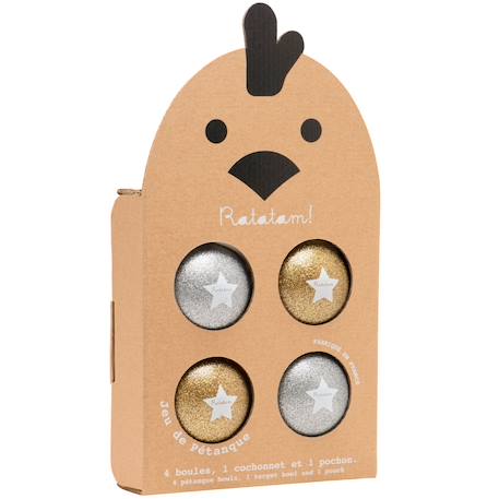 Jeux de boules argent et or (4 pièces) Doré, argenté 3 - vertbaudet enfant 