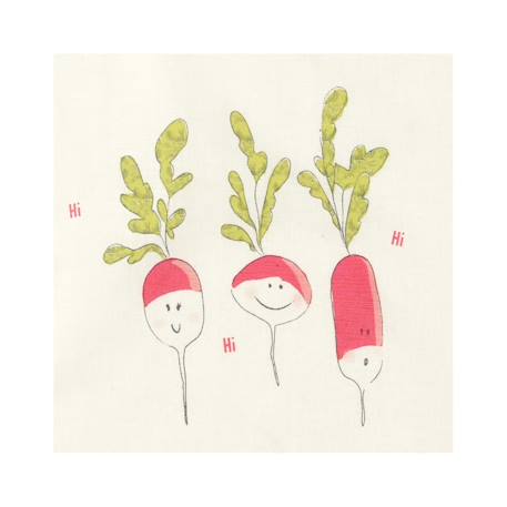 Bavoir élastiqué lin Radis 2 - vertbaudet enfant 
