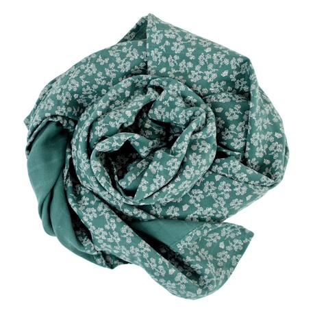 Maxi lange gaze de coton bio Vert émeraude 2 - vertbaudet enfant 