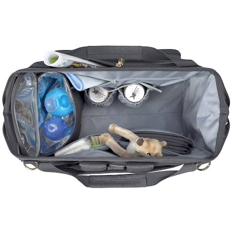 Sac à dos à langer jumeaux twin glam goldie anthracite Gris 2 - vertbaudet enfant 