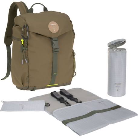 Sac à dos à langer green label outdoor olive Olive 2 - vertbaudet enfant 