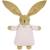 Peluche hochet lapin nid d'ange marinière (20 cm) Bleu marine, beige+Rose poudré 5 - vertbaudet enfant 