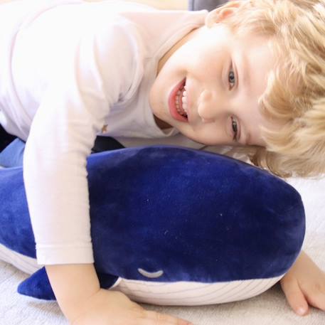 Peluche kanaora la baleine Bleu, blanc 2 - vertbaudet enfant 