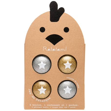 Jeux de boules argent et or (4 pièces) Doré, argenté 2 - vertbaudet enfant 