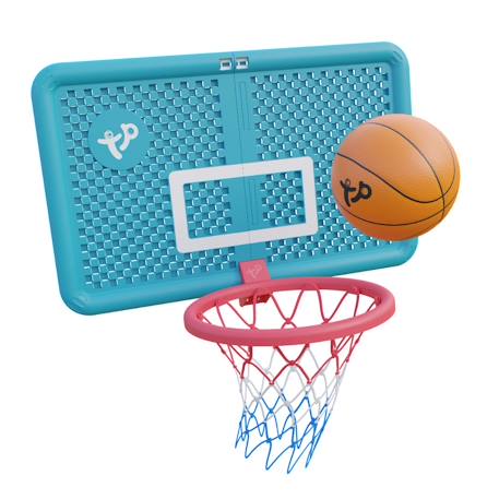 Panier de basket 1er âge junior plastique Bleu - rouge 1 - vertbaudet enfant 