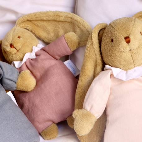 Peluche musicale lapin nid d'ange Vieux rose 5 - vertbaudet enfant 