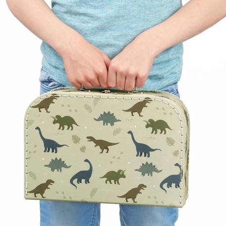 Lot de 2 valisettes de rangement dinosaure Vert, bleu 6 - vertbaudet enfant 