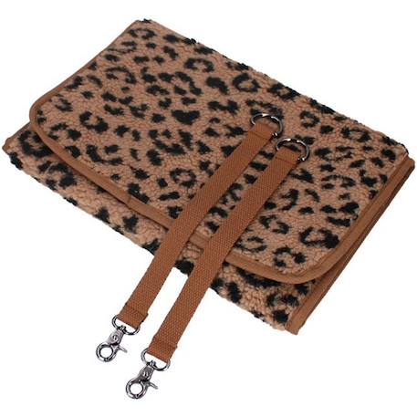 Sac à langer sherpa léopard Caramel, noir 3 - vertbaudet enfant 