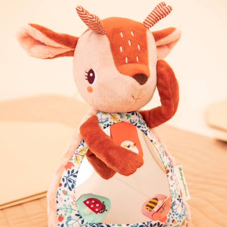 Peluche d'activités coucou Bleu, jaune+Rose, écru, bleu 12 - vertbaudet enfant 
