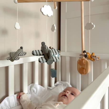 Mobile en bois Avions & montgolfière 2 - vertbaudet enfant 