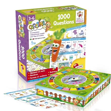 Lisciani - coffret 1000 questions carotina - jeux éducatif électronique - stylo éducatif - à partir de 3 ans Multicolore 1 - vertbaudet enfant 
