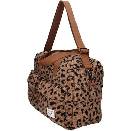 Sac à langer sherpa léopard Caramel, noir 6 - vertbaudet enfant 