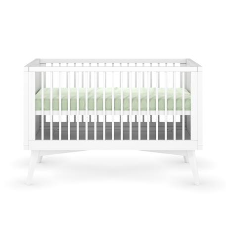 Lit bébé évolutif montessori bois massif marley Blanc+Bois 6 - vertbaudet enfant 