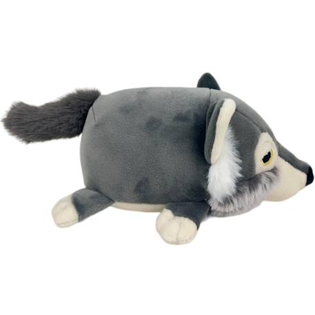 Peluche nemu nemu loulou le loup (18 cm) Gris, blanc, noir 3 - vertbaudet enfant 