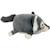 Peluche nemu nemu loulou le loup (18 cm) Gris, blanc, noir 3 - vertbaudet enfant 