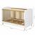 Lit bébé évolutif montessori kombu Blanc et noisette 5 - vertbaudet enfant 