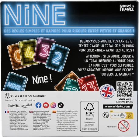 Jeu de cartes nine Noir 2 - vertbaudet enfant 