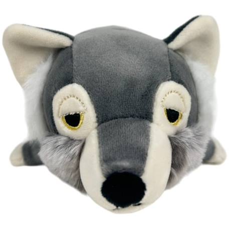 Peluche nemu nemu loulou le loup (18 cm) Gris, blanc, noir 2 - vertbaudet enfant 