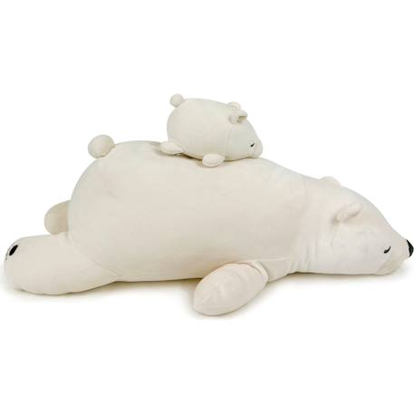 Peluche nemu nemu shiro l'ours polaire (13 cm) Blanc 6 - vertbaudet enfant 