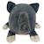 Peluche nemu nemu loulou le loup (18 cm) Gris, blanc, noir 4 - vertbaudet enfant 