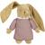 Peluche musicale lapin nid d'ange Vieux rose 1 - vertbaudet enfant 