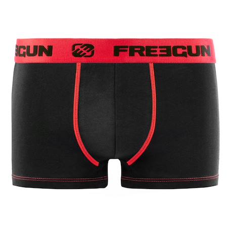 Lot de 9 boxers  en coton Noir/gris/bleu/blanc/rouge 4 - vertbaudet enfant 