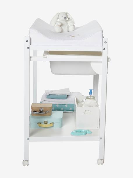 Table à langer avec baignoire intégrée MagicTub blanc+naturel/blanc 5 - vertbaudet enfant 
