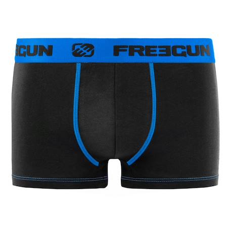 Lot de 9 boxers  en coton Noir/gris/bleu/blanc/rouge 5 - vertbaudet enfant 